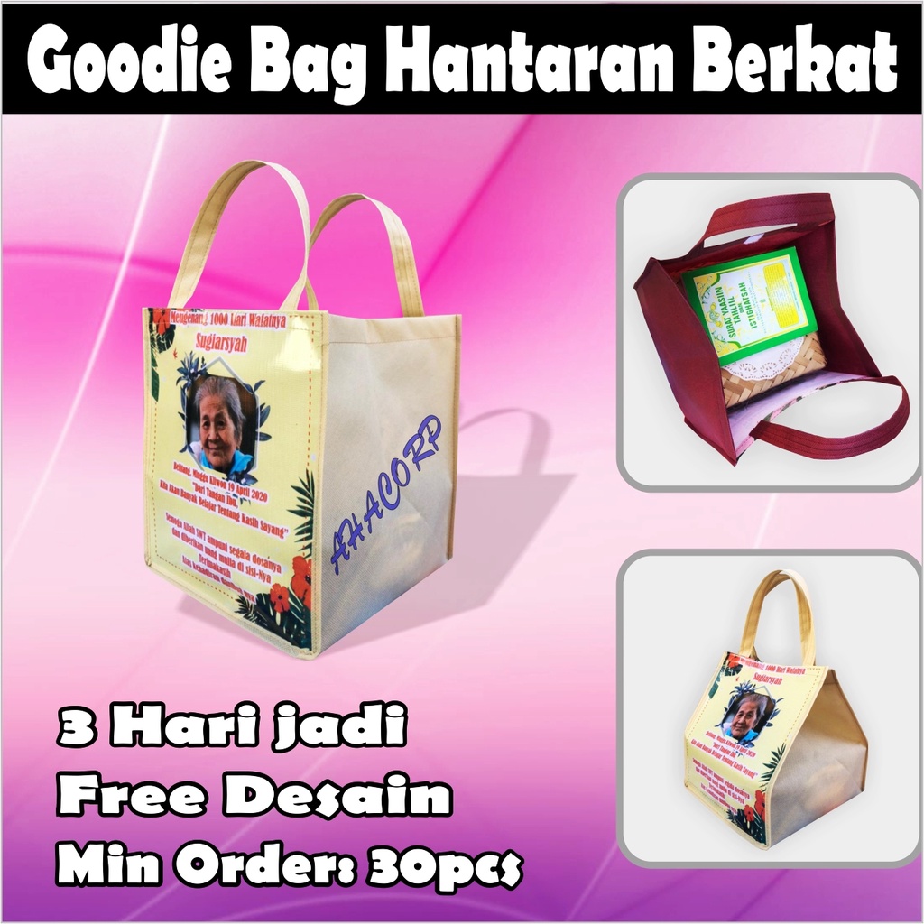 Goodie Bag Souvenir Tas Parcel Box Hantaran Hajatan Berkatan Aqiqah Mengenang 4 dan 7 bulanan