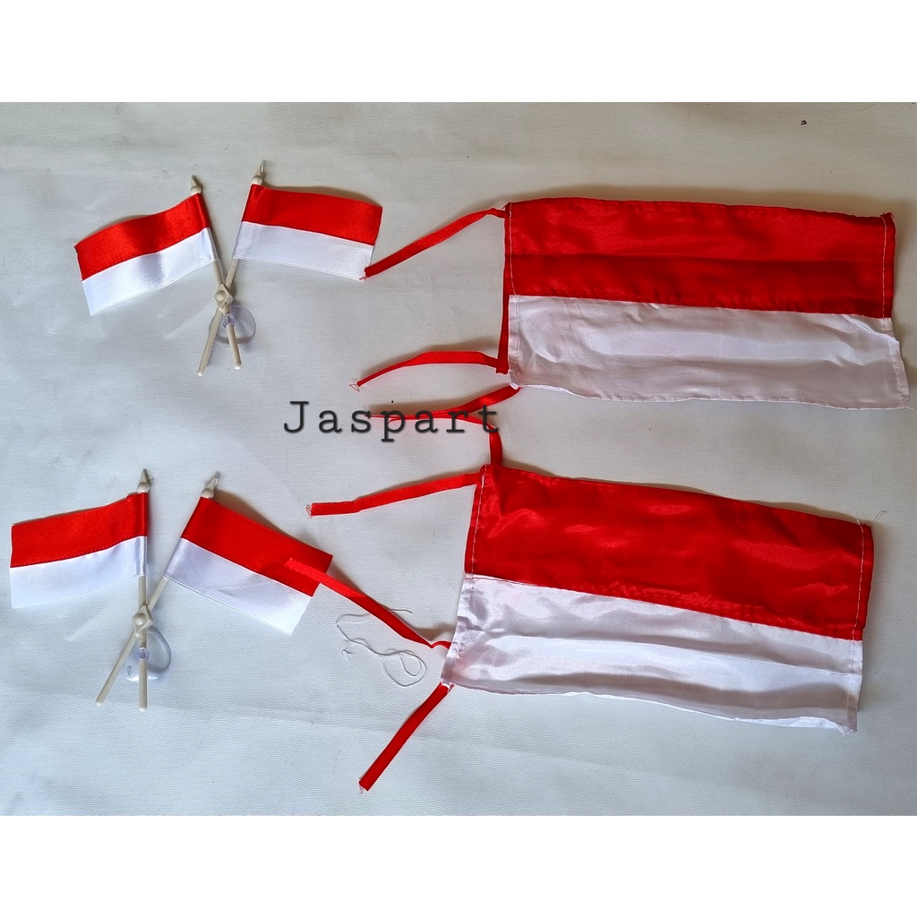 Jual BENDERA MERAH PUTIH HUT RI BENDERA MOTOR BENDERA MOBIL DEKORASI