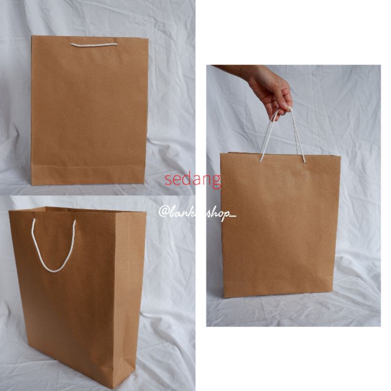 

paperbag polos / paperbag coklat / paperbag craft / paperbag ukuran sedang