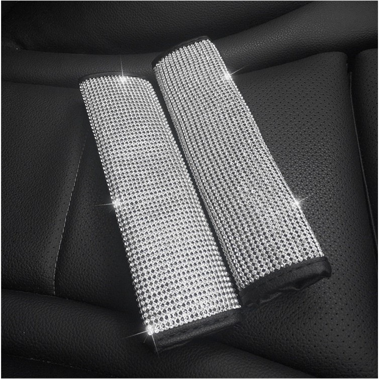 FULL BLING BLING CRYSTAL Sarung Cover Safety Belt Sabuk Pengaman 1set/pasang Premium Series