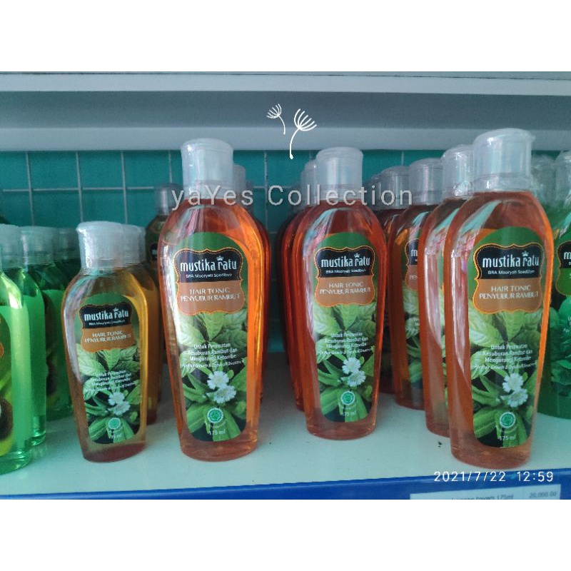 Hair Tonic Mustika Ratu penyubur rambut 175 ml 75 kesuburan rambut mengurangi ketombe urang aring