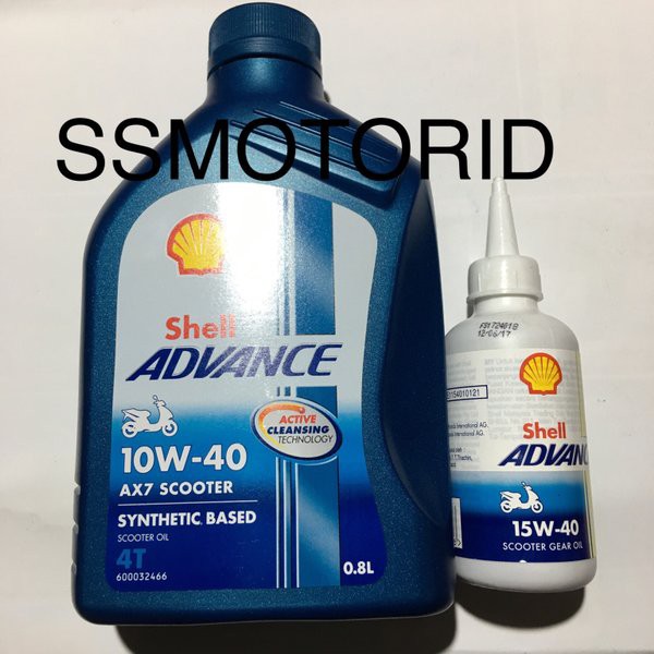 Oli Shell AX7 Scooter dan Oli Gardan ORIGINAL