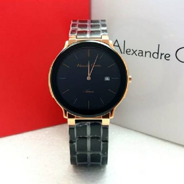 Alexandre Christie 8615 Pria Black Rosegold Original