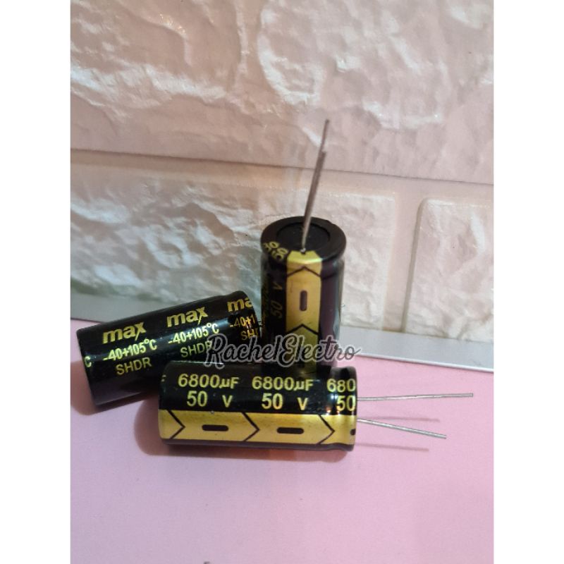 HARGA SATUAN ELCO 6800UF 50V ELKO 6800 UF ELCO 50V MAX ELCO MAX ELKO 50V ELKO MAX