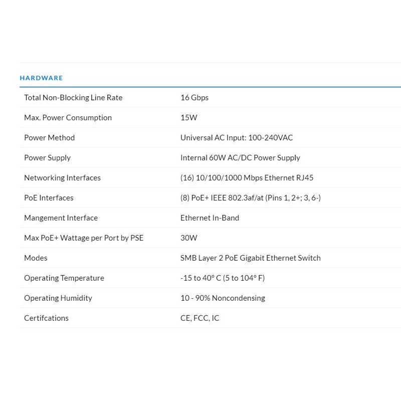 UniFi Switch Lite 16 PoE USW LITE 16 POE