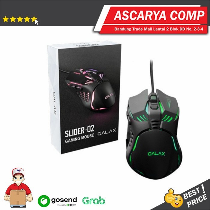 GALAX SLIDER-02 Wired Gaming Mouse - Lighting Effect - 3200DPI