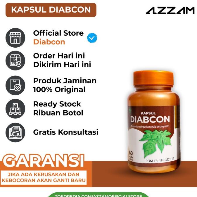

TERBARU Kapsul Diabcon Obat Herbal Diabetes Gula Darah Kencing Manis /OBAT HERBAL ASAM URAT/OBAT HERBAL PELANGSING/OBAT HERBAL KOLESTEROL/OBAT HERBAL DIABETES