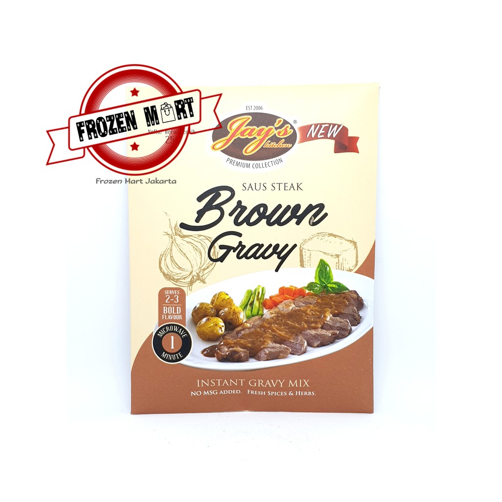 

JAYS / JAY'S BROWN GRAVY SAUCE STEAK 25GR / BUMBU SAUCE STEAK