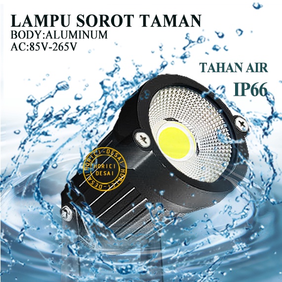 ASLI MURAH BODY ALUMINUM 5W COB LAMPU TAMAN GARDEN LIGHT LAMPU SOROT COB OUTDOOR FLOOD LIGT KAP SOROT