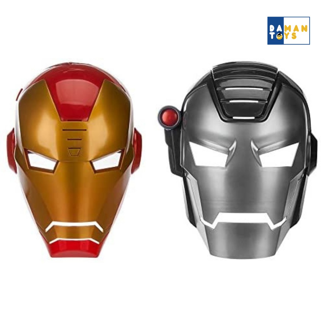 Topeng Helm Helmet Iron Man Avengers / Topeng Ironman Anak nyala / Topeng Original Iron Man Disney
