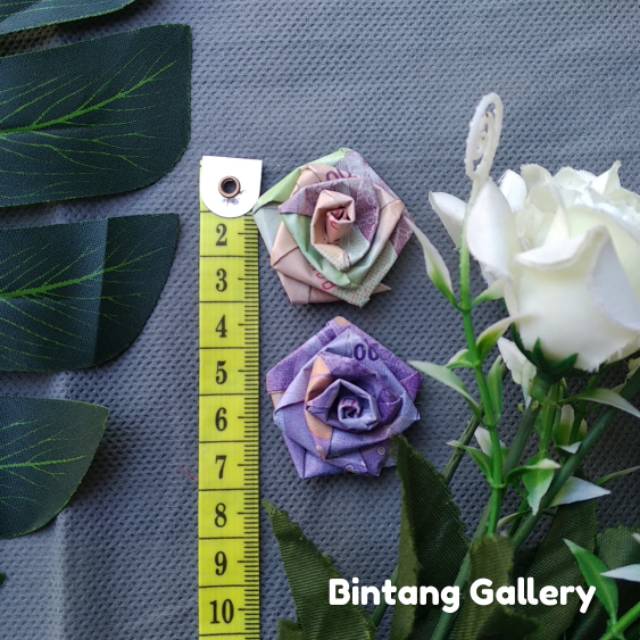 (PO) Bunga mawar bahan mahar / origami bunga / bunga uang kertas