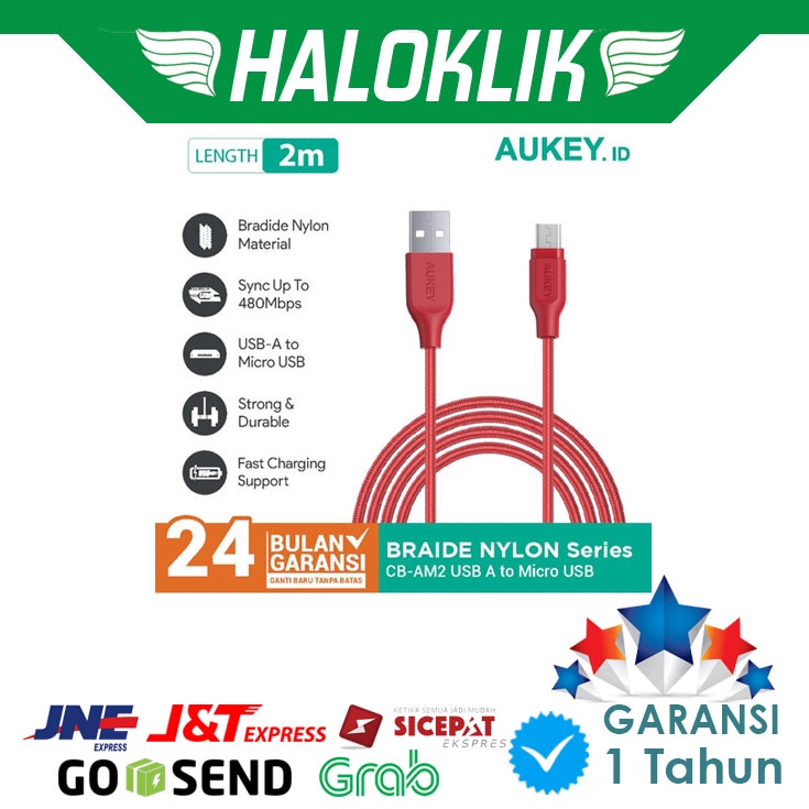 Aukey Cable CB AM2 2M USB A To Micro USB
