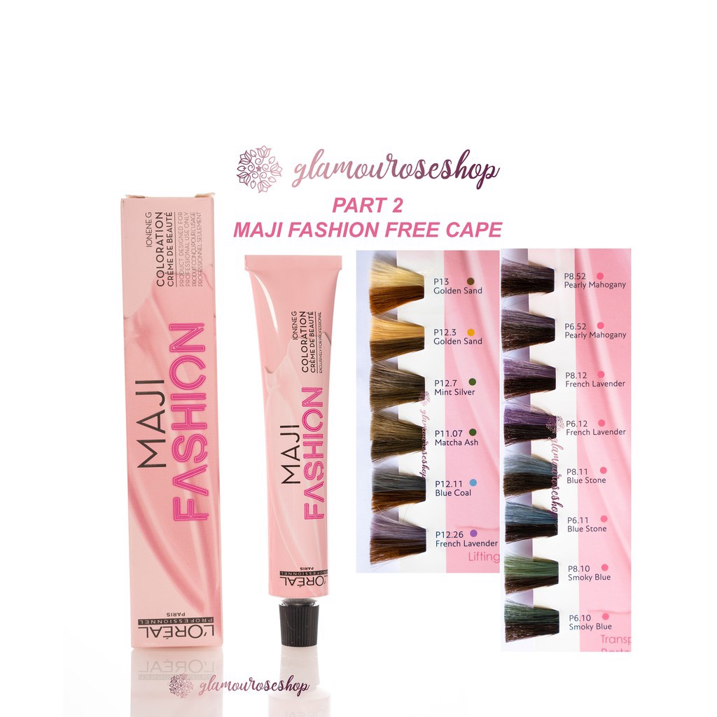 Loreal Maji Fashion Pastel / L’oreal Maji Fashion Pastel 50ml Part 2 / Majirel ( FREE SARUNG TANGAN)