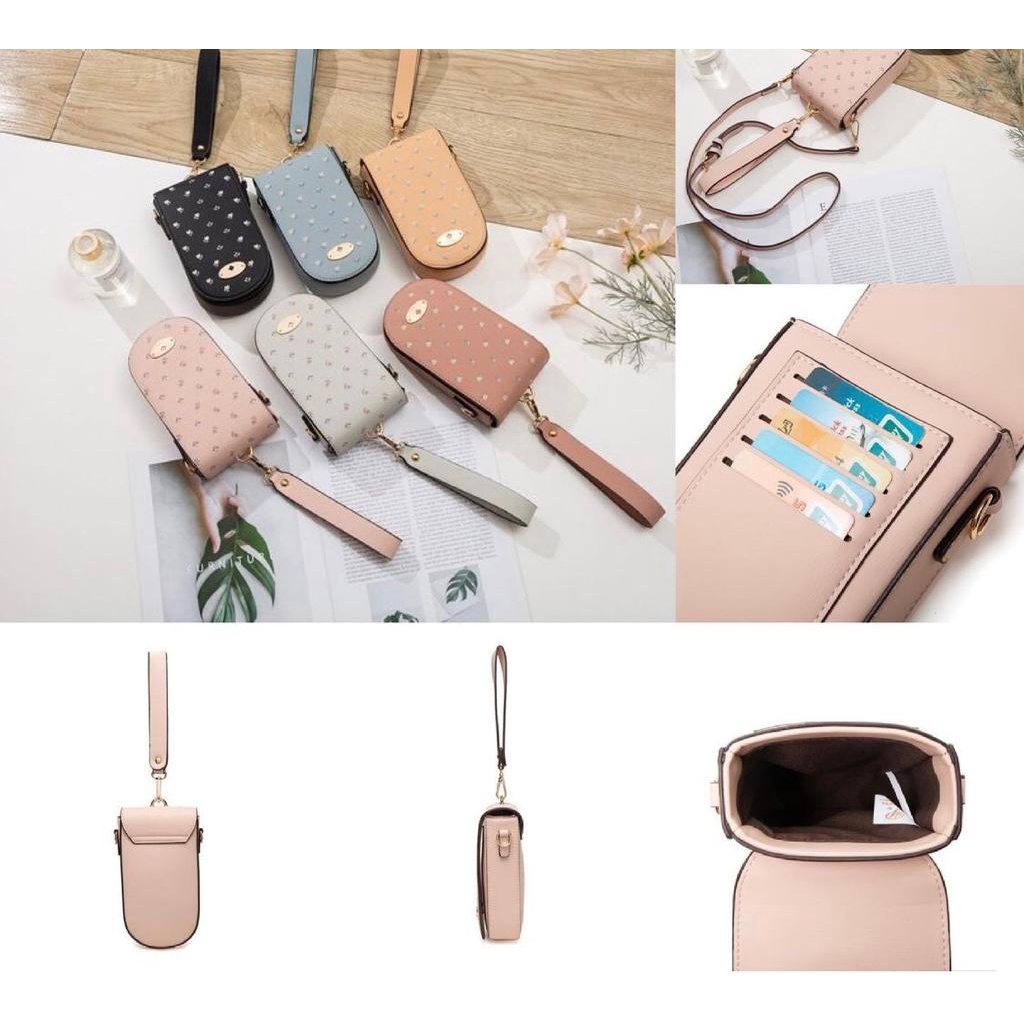 NEW PHONE BAG BOLISH OVALO GRETHA TAS WANITA SELEMPANG DOMPET KARTU HP