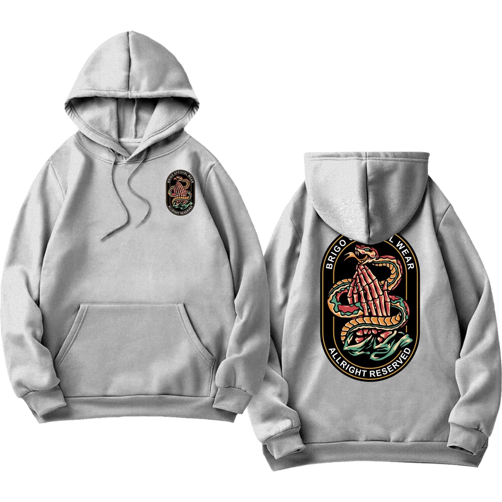 Sweater Hoodie BRIGO please snake Sablon DTF Fleece Cotton II BRIGO Jumper Hoodie please snake II M-XXL (Pria &amp; Wanita) Free stiker&amp;Gantungan Kunci