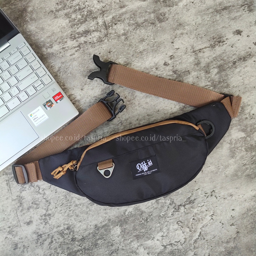 Tas Selempang Pria Cowok Waistbag Simple Tas Slempang Trendy Terbaru