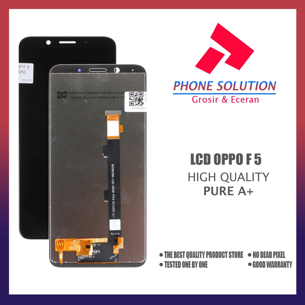 LCD Oppo F5 Fullset Touchscreen - Parts Kompatibel Dengan Produk Oppo // Supplier LCD Oppo F5 - Garansi 1 Bulan