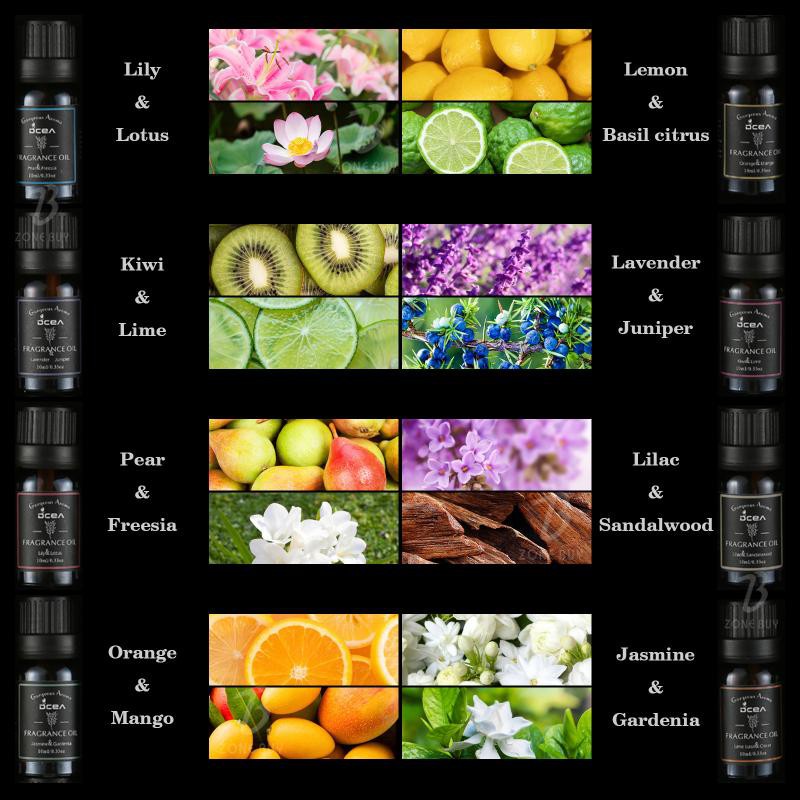 Essential Oil Fragrance Oil SET  8 IN 1 Minyak Pengharum Ruangan Pewangi Ruang Aromaterapy Essential Oil Aroma Terapi Oil