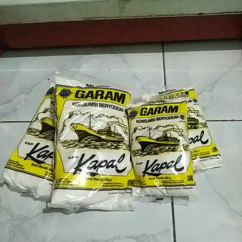 

Garam Cap Kapal 500 g dan 250 g