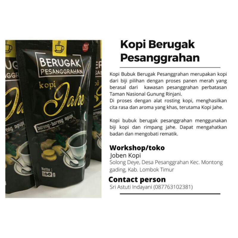 

kopi jahe berugak pesanggrahan