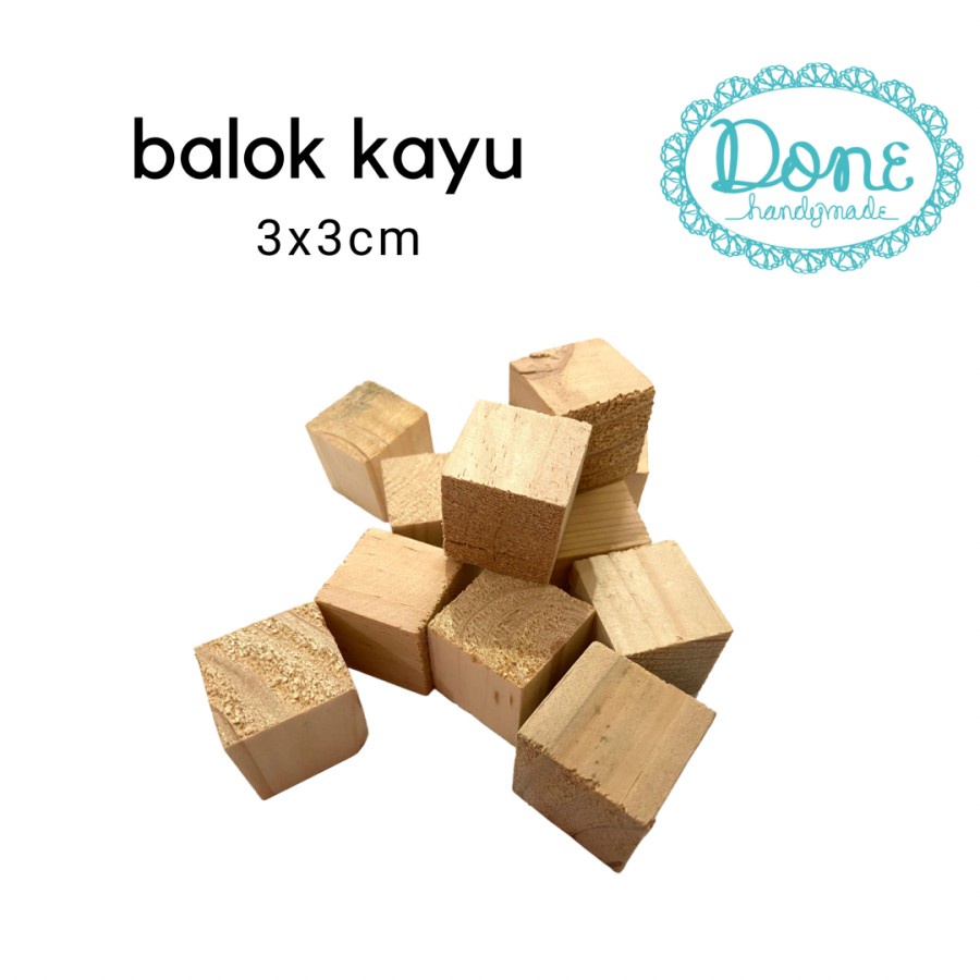 Balok kayu kecil potongan kayu miniature basic material needs