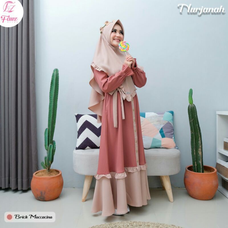 DRESS NURJANAH FAUZ //DRESS SYARI //GAMIS SYARI MURAH