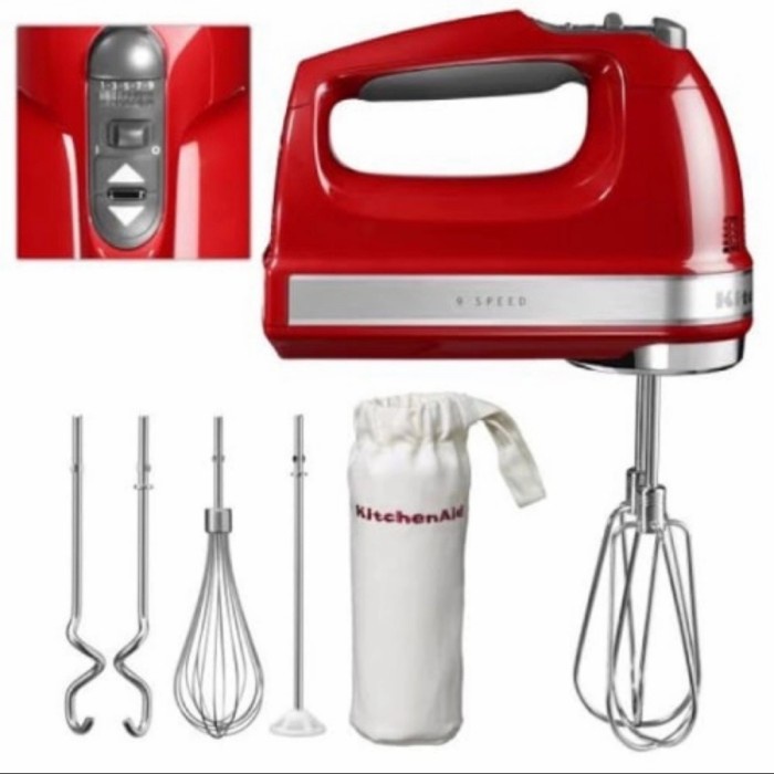 Jual Kitchen Aid Hand Mixer Hand 9 Speed 5Khm9212Eer Handmixer Kitchenaid  Indonesia|Shopee Indonesia