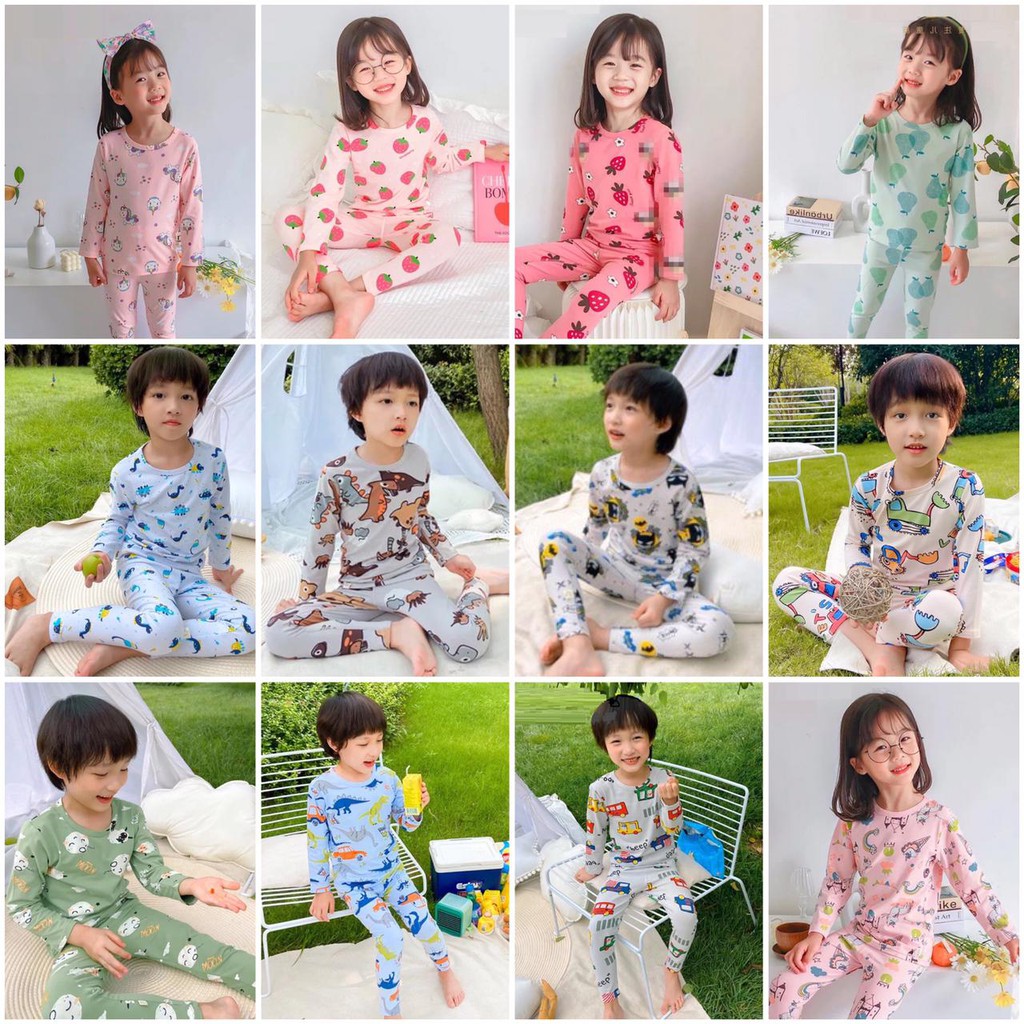 BAJU TIDUR ANAK SETELAN  LUCU KOREAN STYLE PREMIUM LEMBUT PEREMPUAN KH