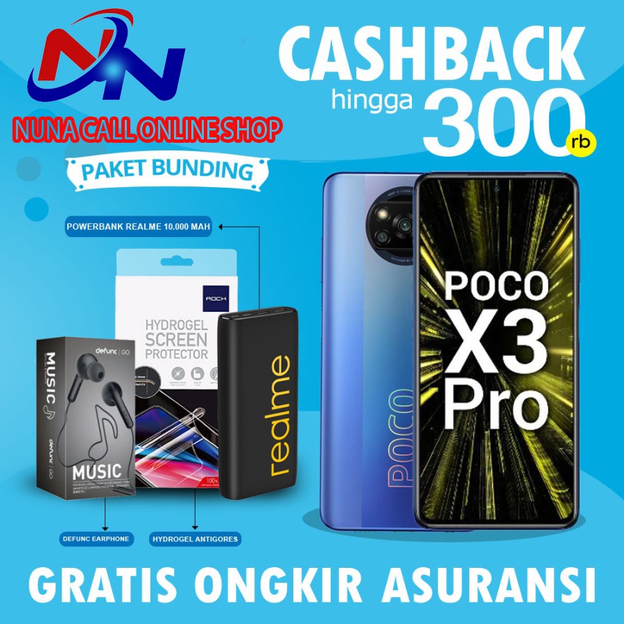 Xiaomi Poco X3 Pro 6/128GB 8/256GB Garansi resmi Hitam Biru Bronze - 6GB 128GB, NonBundle