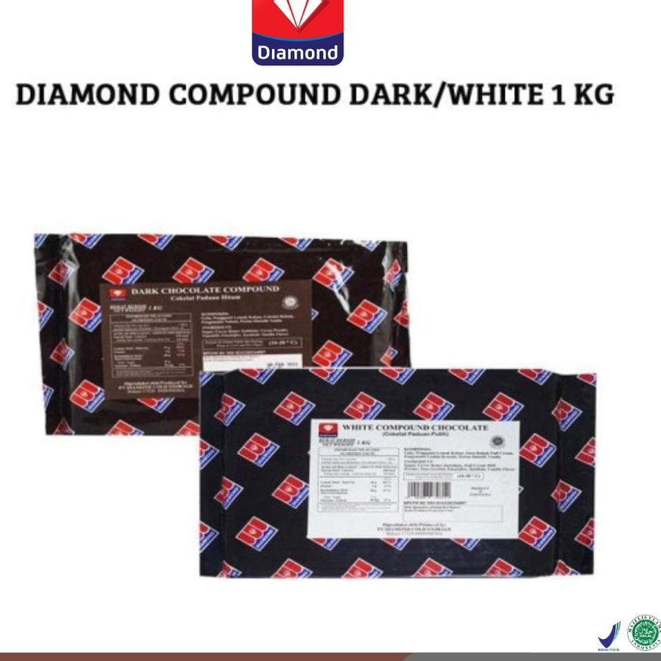 

Sale sale--Diamond Compound Chocolate Dark White Milk 1kg
