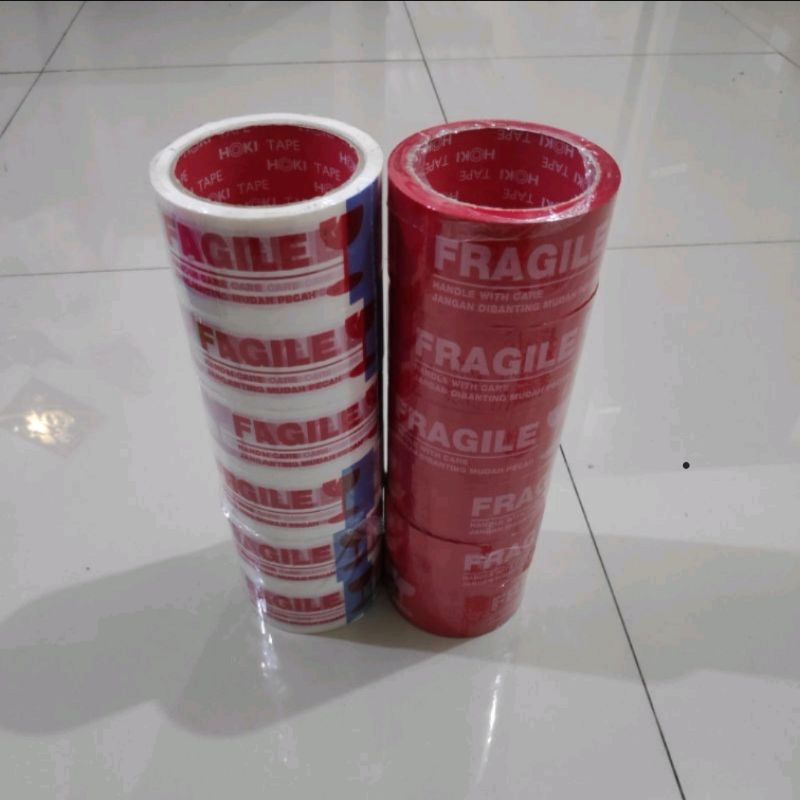 

Lakban Fragile, Lakban Pecah Merah/Putih Security Seal