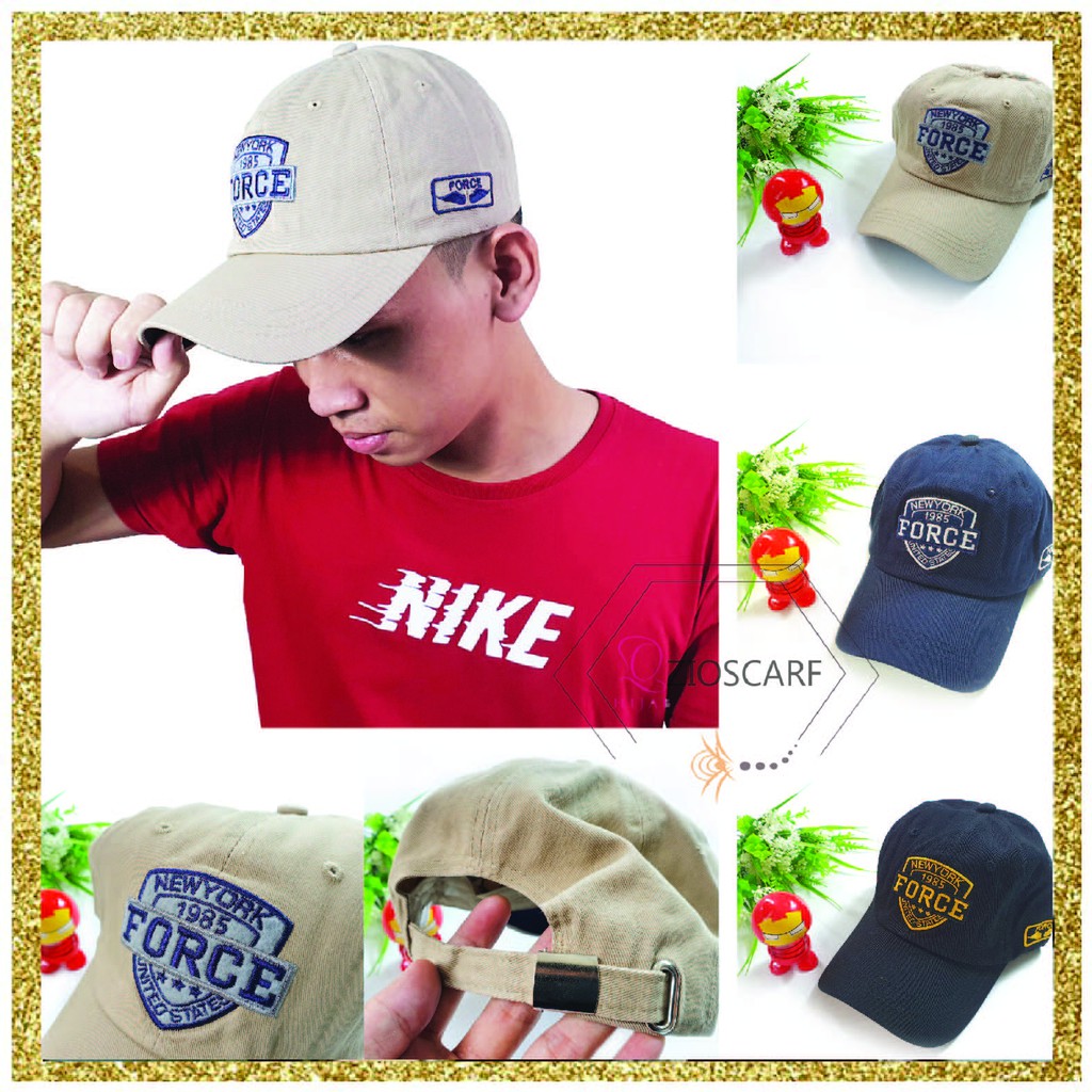 Topi Pria Baseball NY NewYork Force 1985 Fashion Outdoor Cap Topi Fashion Pria Sport TPK Import