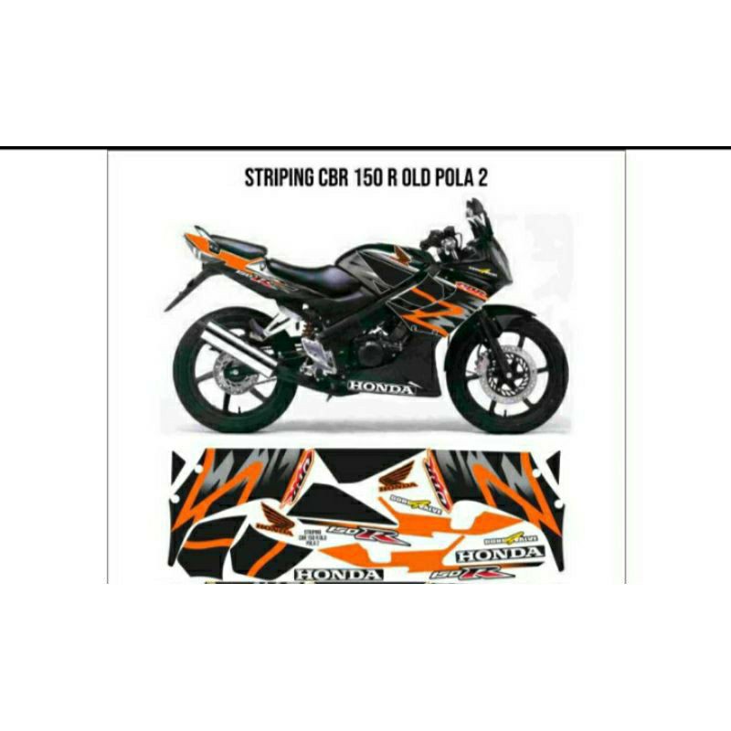 STRIPING CBR 150R OLD/LIS STRIPING MOTOR CBR 150R OLD/LIS STIKER CBR 150R OLD