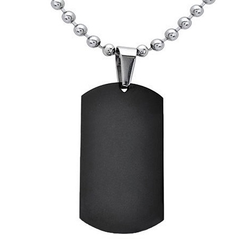 Hu Hu Hu Hu Hu Alat Bantu Pasang Kacamata♡ Kalung Bentuk Persegi Panjang Bahan Stainless Steel 316L Gaya Punk Untuk Pria Dan Wanita