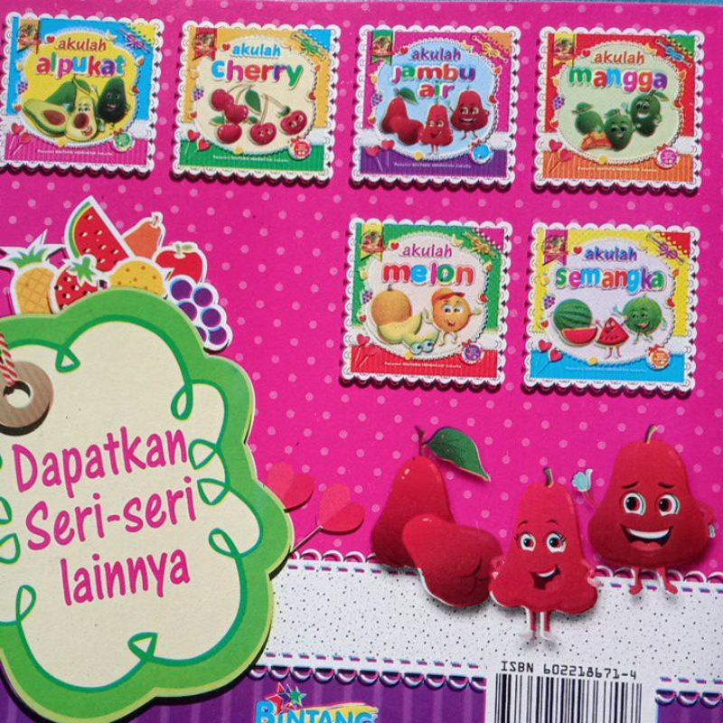 Buku cerita Anak  Akulah JAMBU AIR / BILINGUAL