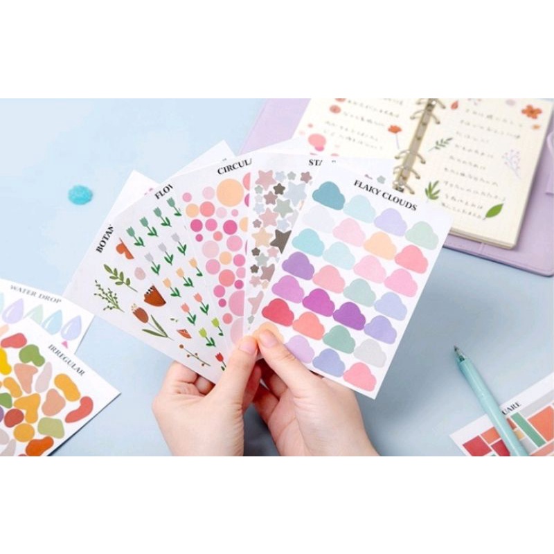 sticker variasi Journal lucu sticker kertas BUJO Scrapbook