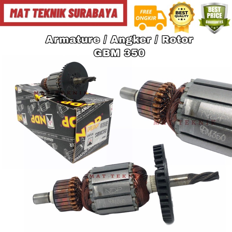 NDP Armature / Angker / Rotor Mesin Bor 10mm GBM 350 GBM350 Bosch