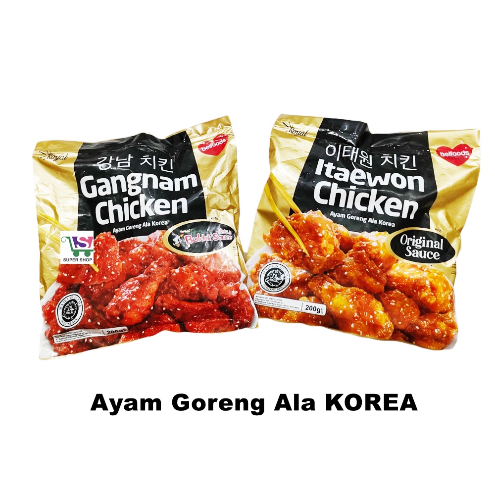 Belfoods Royal Itaewon / Gangnam Buldak Sauce Chicken Frozen 200 Gram