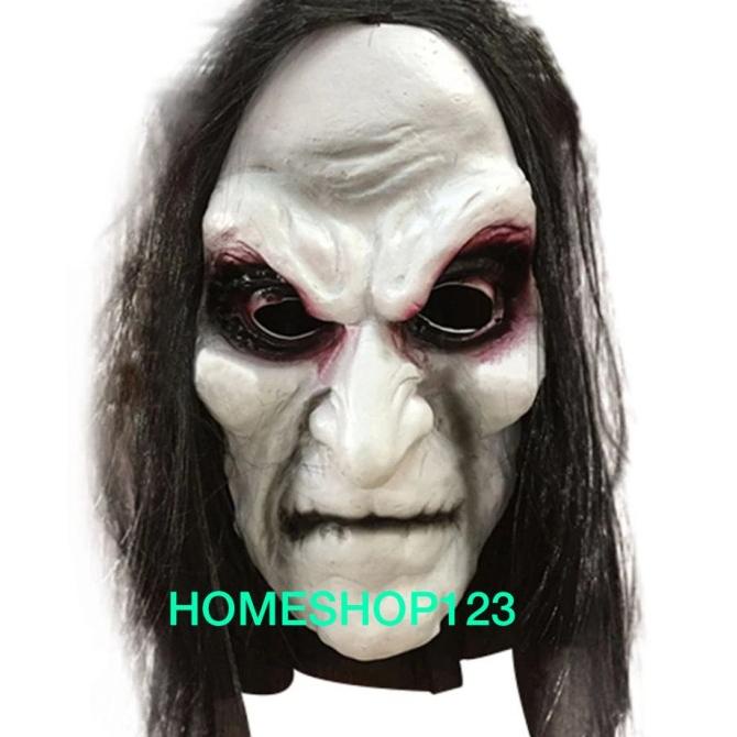 >>>>>] topeng SERAM LATEX, HALLOWEEN MASK, COSPLAY NENEK LAMPIR, PENYIHIR