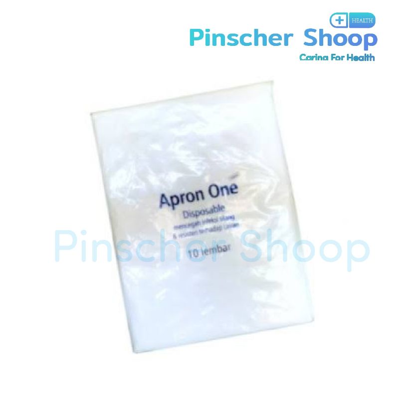 APRON ONE PLASTIK CELEMEK PLASTIK ONEMED ISI 10 / PACK