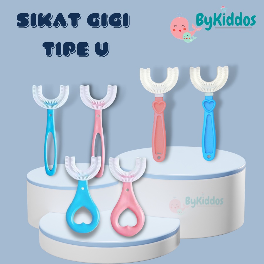 Bykiddos - Sikat Gigi Anak Bentuk U Bahan Silikon / Tooth Brush Baby Silicon type U Sikat Gigi Anak Sikat