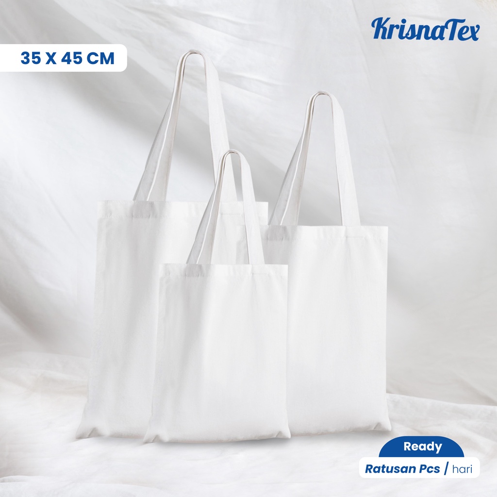 Tote Bag Blacu Polos 35 x 45 cm - Tas Belanja Besar Goodie Bag Shopping