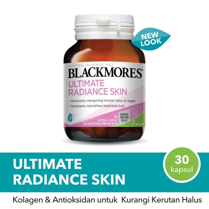 *NEW ARRIVAL*  Blackmores Radiance Marine Q10 / Ultimate Radiance Skin Q10 30 Capsule  BPOM Kalbe Farma
