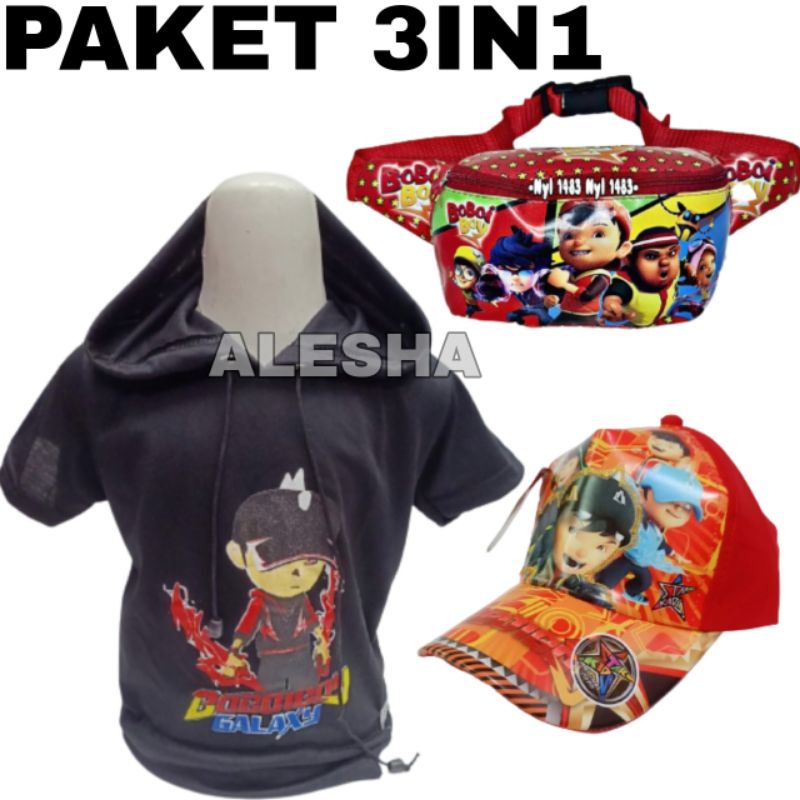 Baju anak laki laki Boboiboy Baju anak laki-laki karakter Hoodie anak laki laki - baju anak Baju kaos Boboi boy