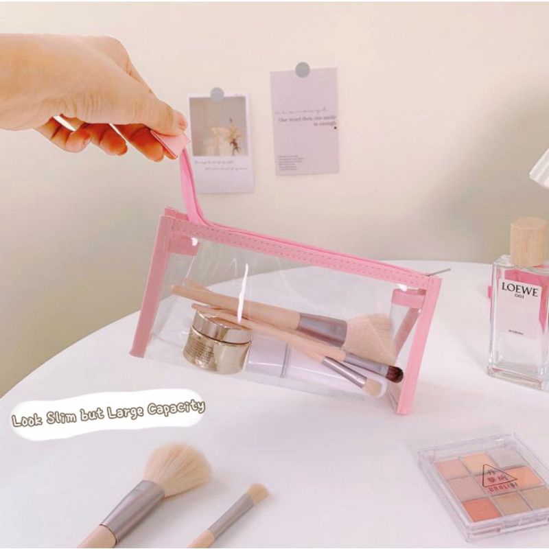 

Transparant & Simple Pencil Case Pencil Pouch Tempat Pensil Bening Aesthetic tempat pensil transparan - F0118