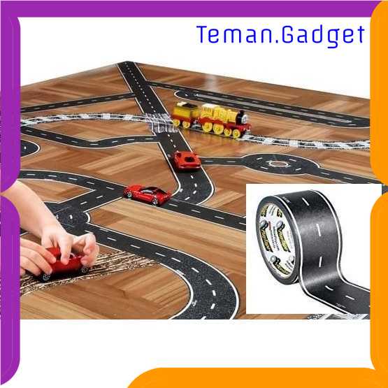 TG-MA UHOME Lakban Lintasan Mainan Anak Play Tape Road 48mm - HX-6005