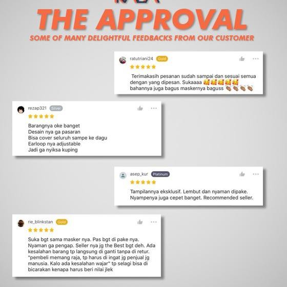 5.5 Terlaris KALA Masker Kain MASKER Pria Wanita Murah Earloop Headloop Non Medis KF94 Terlaris COD
