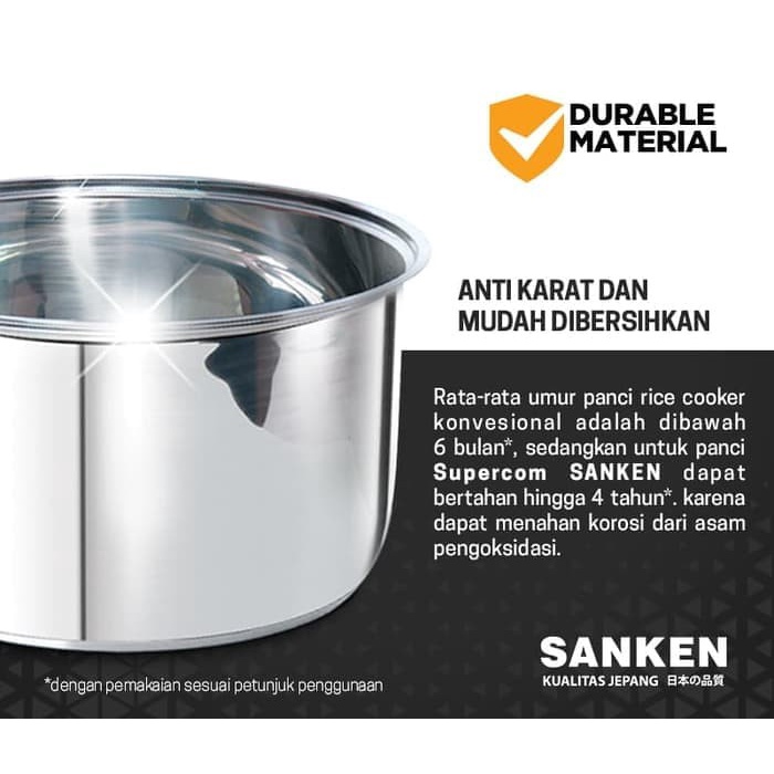 Sanken SJ-2100 Magic Com 1.8 L Black