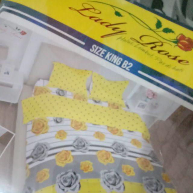 Sprei Lady Rose Uk. 160/180 - Yellow Rose