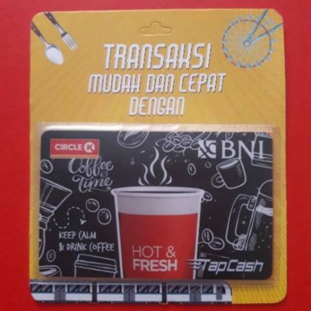 BNI Tapcash edisi Coffee Time /Like eMONEY eTOLL Flazz or Brizzi